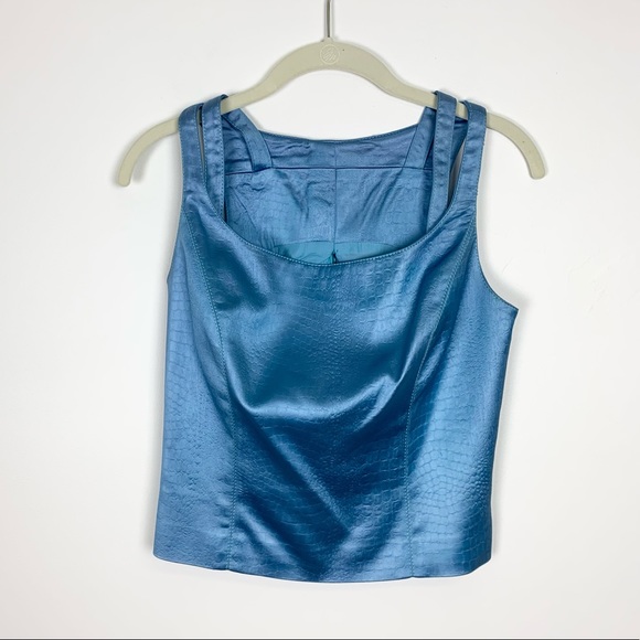 Vintage Alberto Makali Blue Reptilian 3-Piece Suit Set - Picture 7 of 16